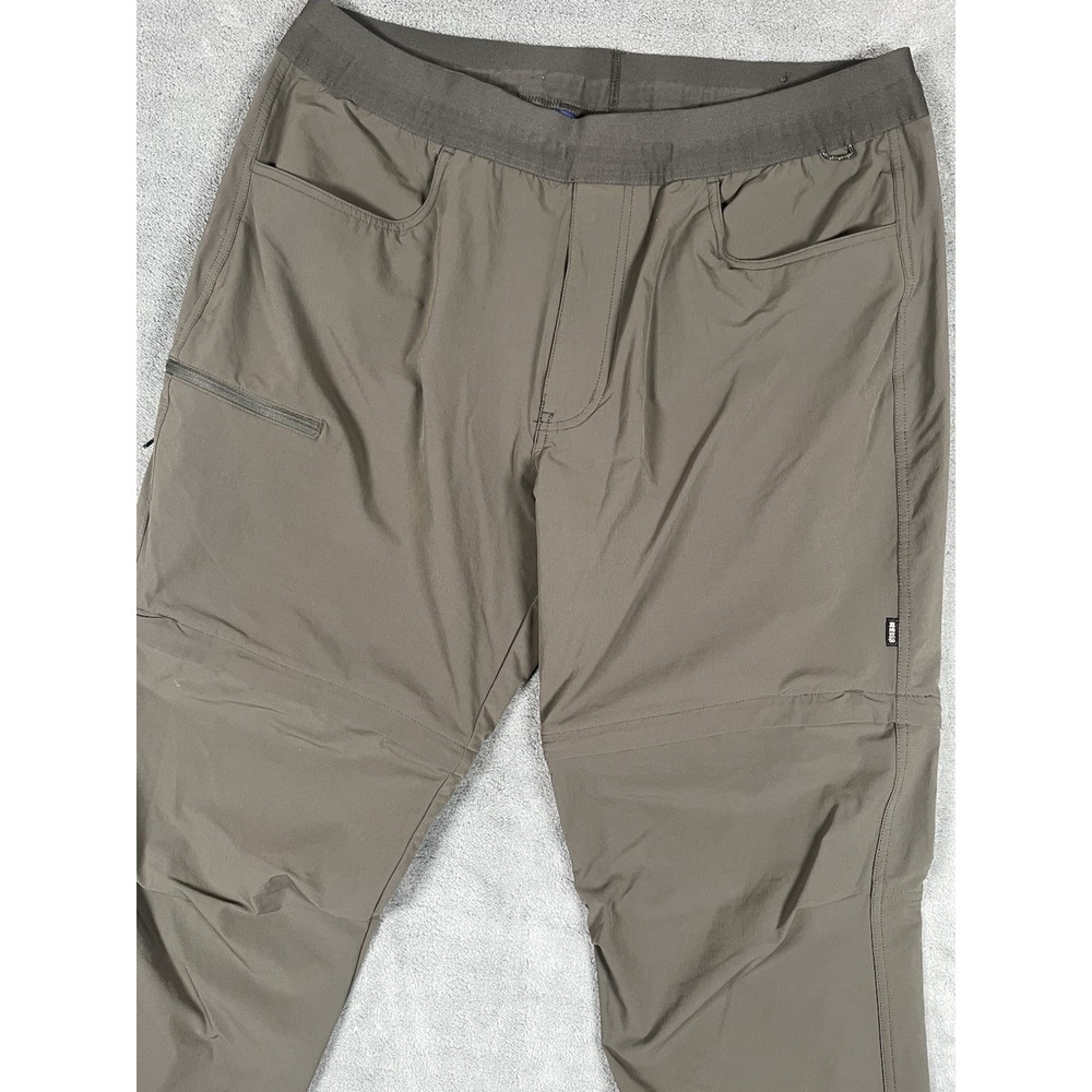 REI Co-op Nylon Convertible Pants/Shorts L x 32 Stretch Drawstring Cargo Hiking